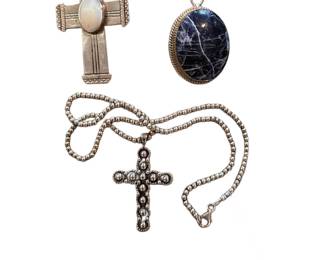 Sterling Silver Pendants & Necklace