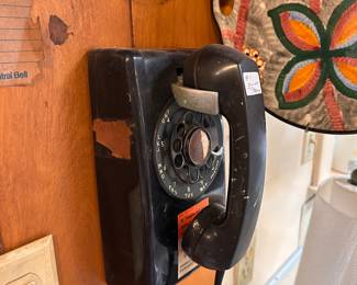 Antique wall telephone