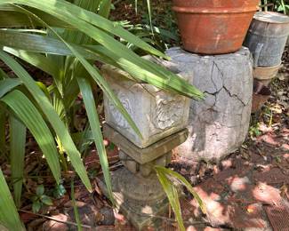 Concrete pedestals
