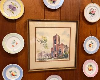 Floral plates