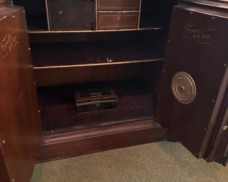 Interior of safe