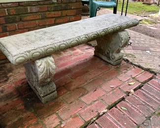 Concrete bench