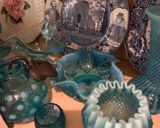 Colored glass ware