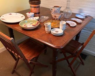 Antique walnut table