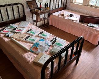 Twin spool beds and linens