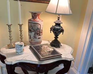 Victorian turtle top table