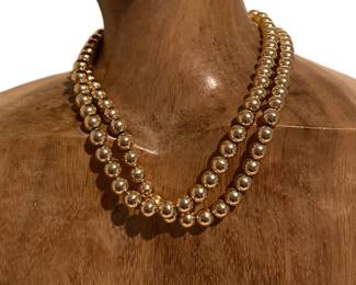 14K gold Chain with Gold Fill Beaded Necklace