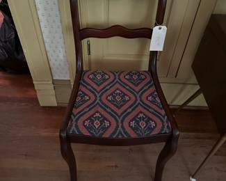 Needlepoint side chair