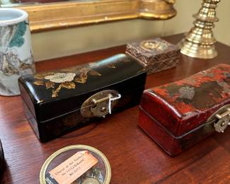 Music box and Asian boxes