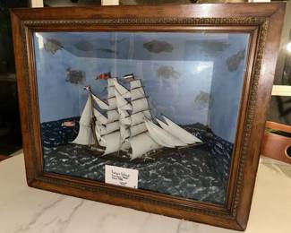 Antique Sailboat diorama "Annie" c. 1900