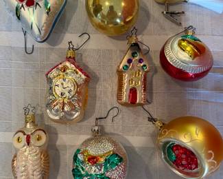 Vintage Glass Christmas Ornaments