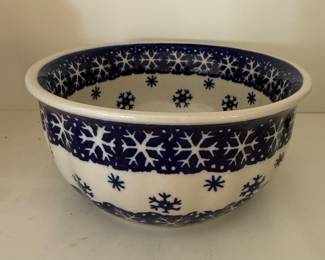 Polish Pottery Winter Bowl