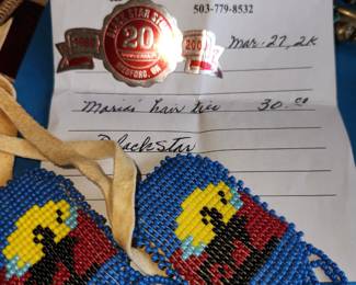 Blackstar Handmade Native American Hair Ties. And believe me they will not be $30.00.
