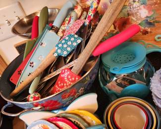 Colorful Kitchen Ware.