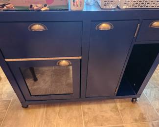Black Cabinet on Rollers.