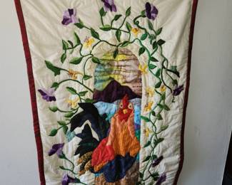 Rooster Quilt Hanging.