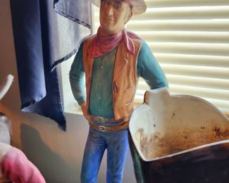 Vintage John Wagne Replica Figurine.