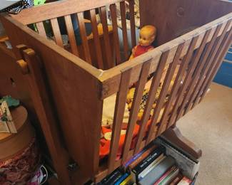 Vintage Wooden Craddle.
