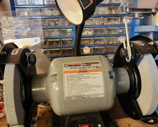 Central Machinery 8" Bench Grinder with Light.
