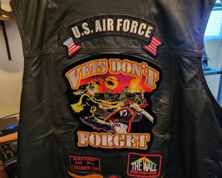 Harley Davidson Vest with Various Image Patches.