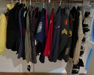 Vintage WWII uniforms