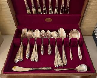 Towle sterling silver flatware “Sculptured Rose”