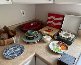 Selection of better kitchen items. Cabinets are full