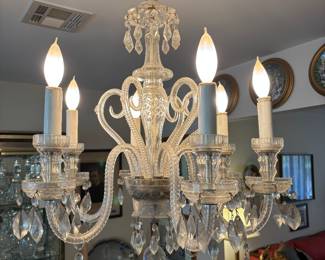 Cut crystal Venetian Style chandelier