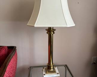 One of a pair of Frederick Cooper lamps