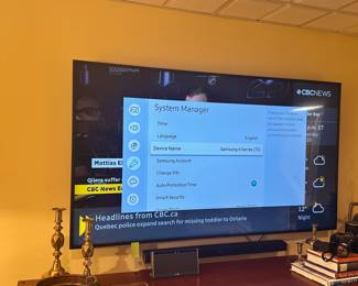 Samsung Series 6 75" Tv. 