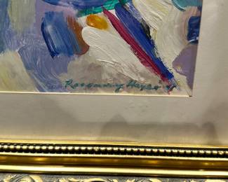 Detailed Image of Artist Signature, Rosemary Hayes.