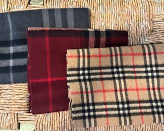 Just a Few of the Burberry Scarves Available!