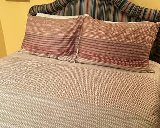 Up Close View of the Queen Sized Bedspread with Matching Shams.
