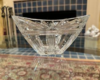 Marquis by Waterford Crystal Bowl "Odyssey" Square Cut Decorative Bowl.