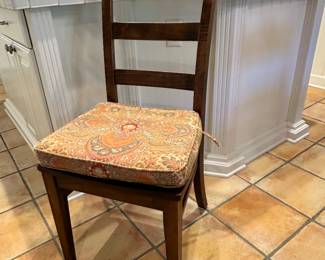 Detailed View of the Tenpenny Dining Chairs and Cushions Available.