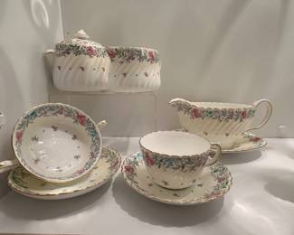Additional Pieces of the Minton "Printemps" China Available.