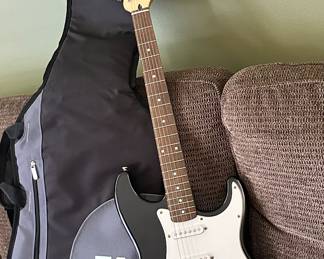 Squire "Strat" by Fenton Electric Guitar with TKL Backpack Carrying Case.