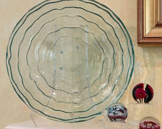 Gorgeous Centerpiece Bowl with just a Hint of Color!