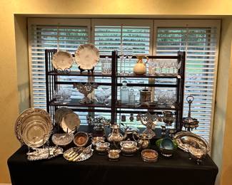Wonderful Selection of Sterling and Silver Plate, and Bone China Availabe!