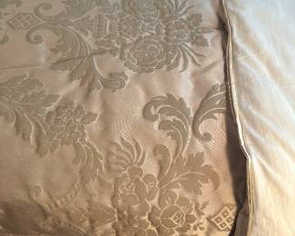 Up Close View of the Custom King-Sized Bedspread.