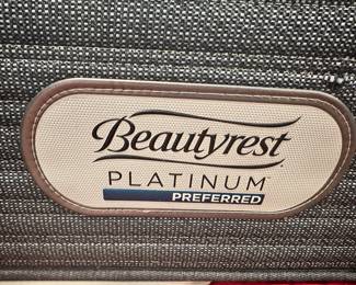 Standard King Sized Like New Beautyrest "Platinum" mattress and box spring. 