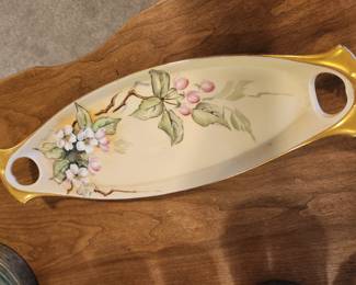 Limoges 'Dogwood Blossoms' Tray. 