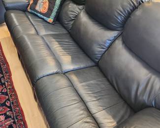 Black Leather Sofa