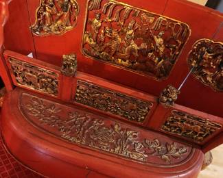 Antique Chinese Bridal Box. 