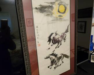Chinese Scroll Painting - Ink Wash Painting. 