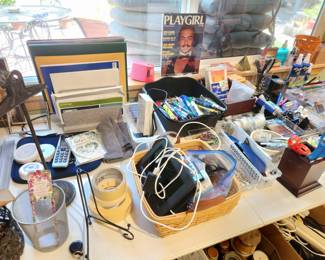 Stationery items. 
