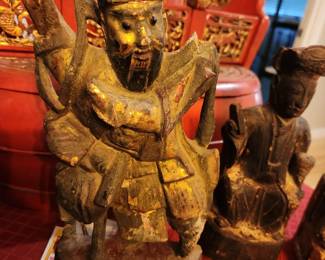 Ancestor Figure on Tiger Wood. 