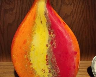 Large Art Glass Piece from Crate and Barrel