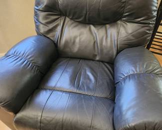 Black Recliner Chair with Ottoman