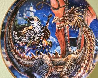 'Dragonlands' plate by Royal Doulton/Franklin Mint